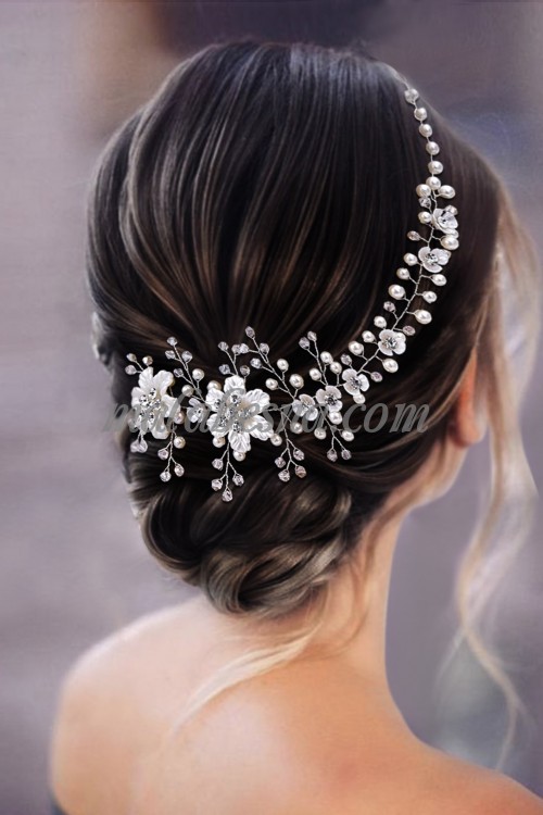 Flower Hair Band For Wedding Elegant