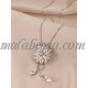 Long crystal diamond necklace