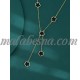 Simple black flower shape necklace