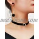 Black necklace and earrings with round pearls