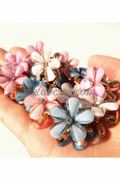 5 pieces mixed colored hair clip