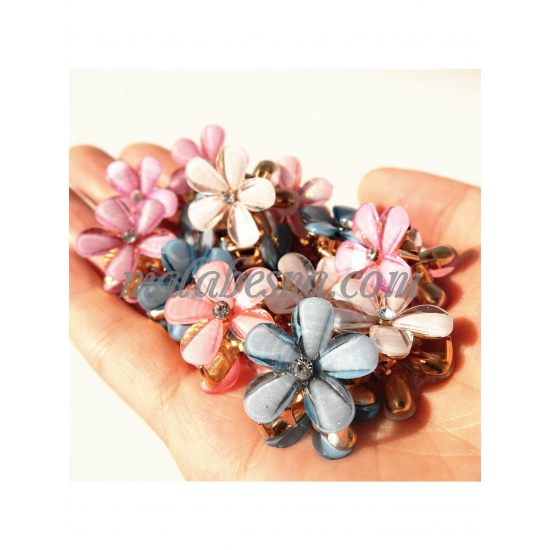 5 pieces mixed colored hair clip