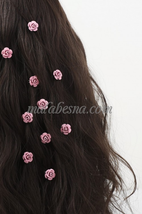 10 pink Hair clips