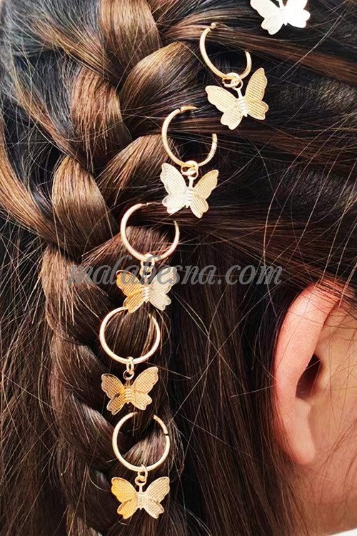 Golden Butterfly shape hair clip