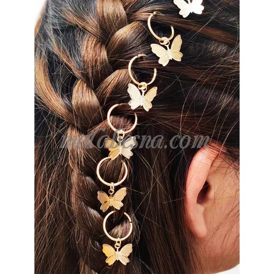 Golden Butterfly shape hair clip