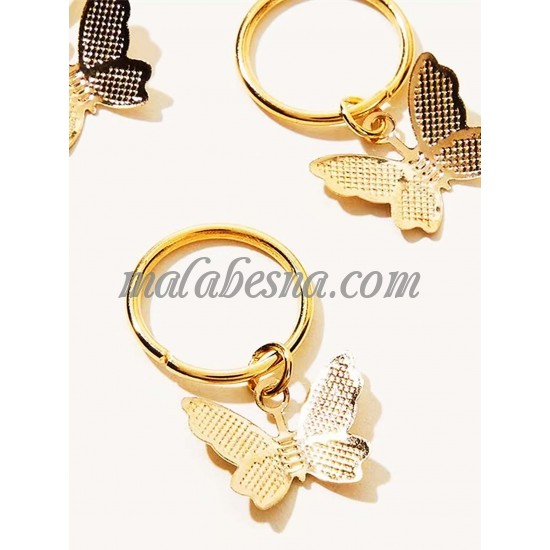 Golden Butterfly shape hair clip