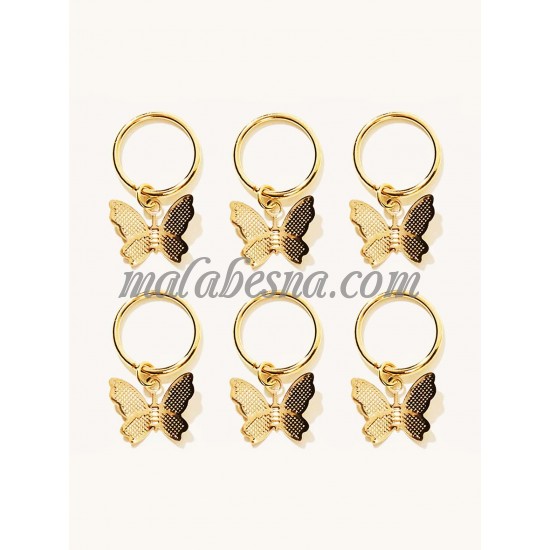 Golden Butterfly shape hair clip