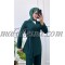 2 pieces Green suit with layers on the waist