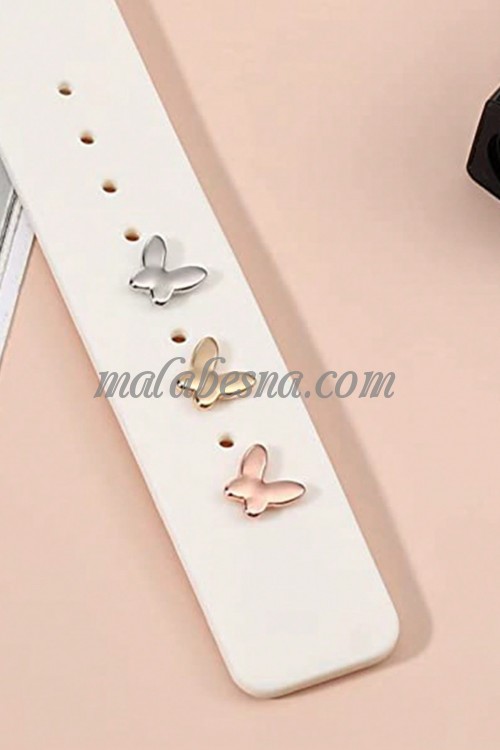 3 pieces Multi colorheart pins for the watch strap