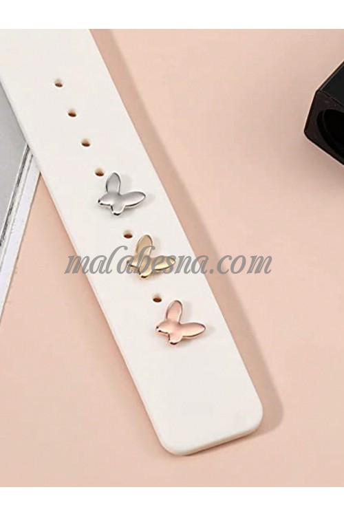 3 pieces Multi colorheart pins for the watch strap