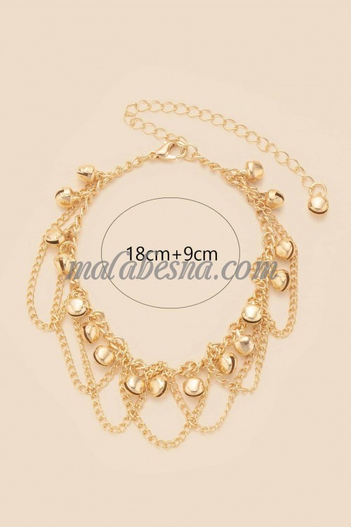 Golden color Bell Charm Anklet