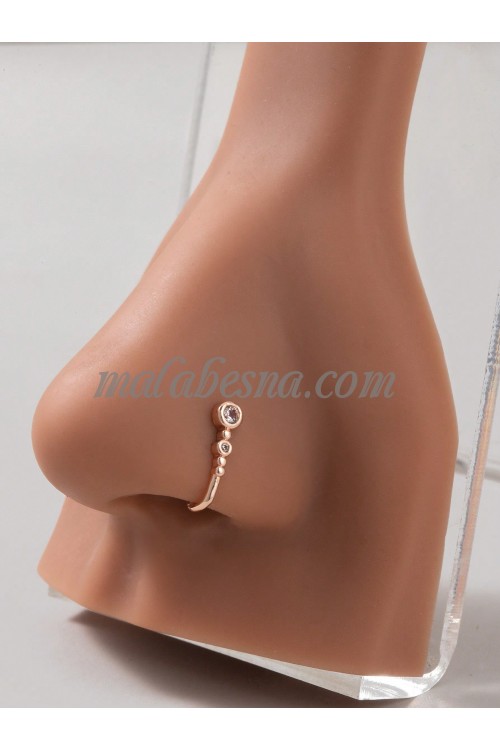 4 Pieces Zirconia nose ring