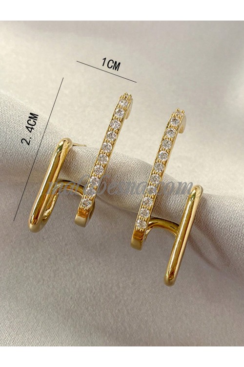 Rhinestone earrings