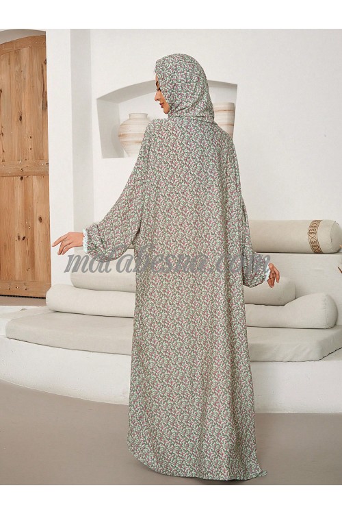 1 piece Prayer clothes Light Green patterned